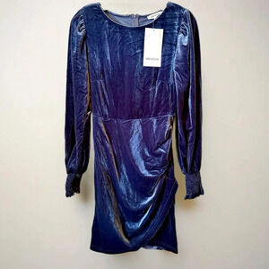 NWT Women’s Sexy Velvet Puff Long Sleeve BodyCon Dress